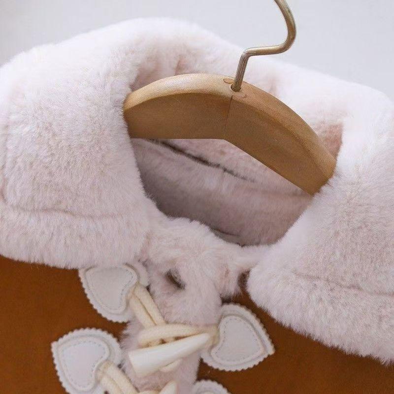 Product Introduction of Áo Khoác Bé Gái, Mùa Thu Và Mùa Đông, Lót Lông Cừu, Áo Khoác Lông Và Da Cho Trẻ Em, Quần Áo Mùa Đông Cho Em Bé, Áo Phong Cách Phương Tây, Hợp Xu hướng 6