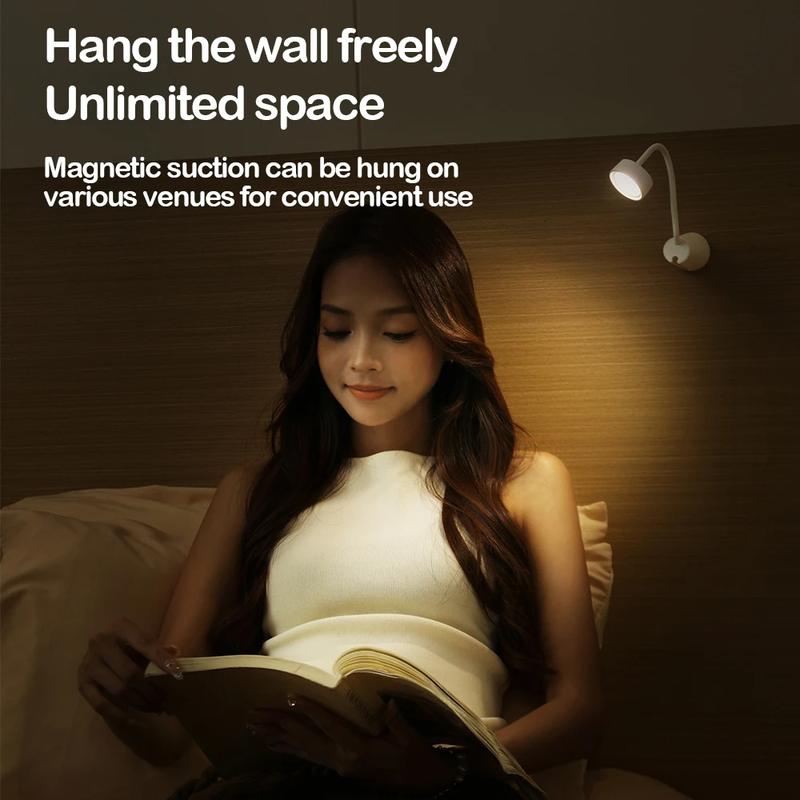 Product Introduction of Magnetic Night Light Multifunctional Eye Protection Lamp Rechargeable Portable Table Lamp for Bedside Reader Night Light 4