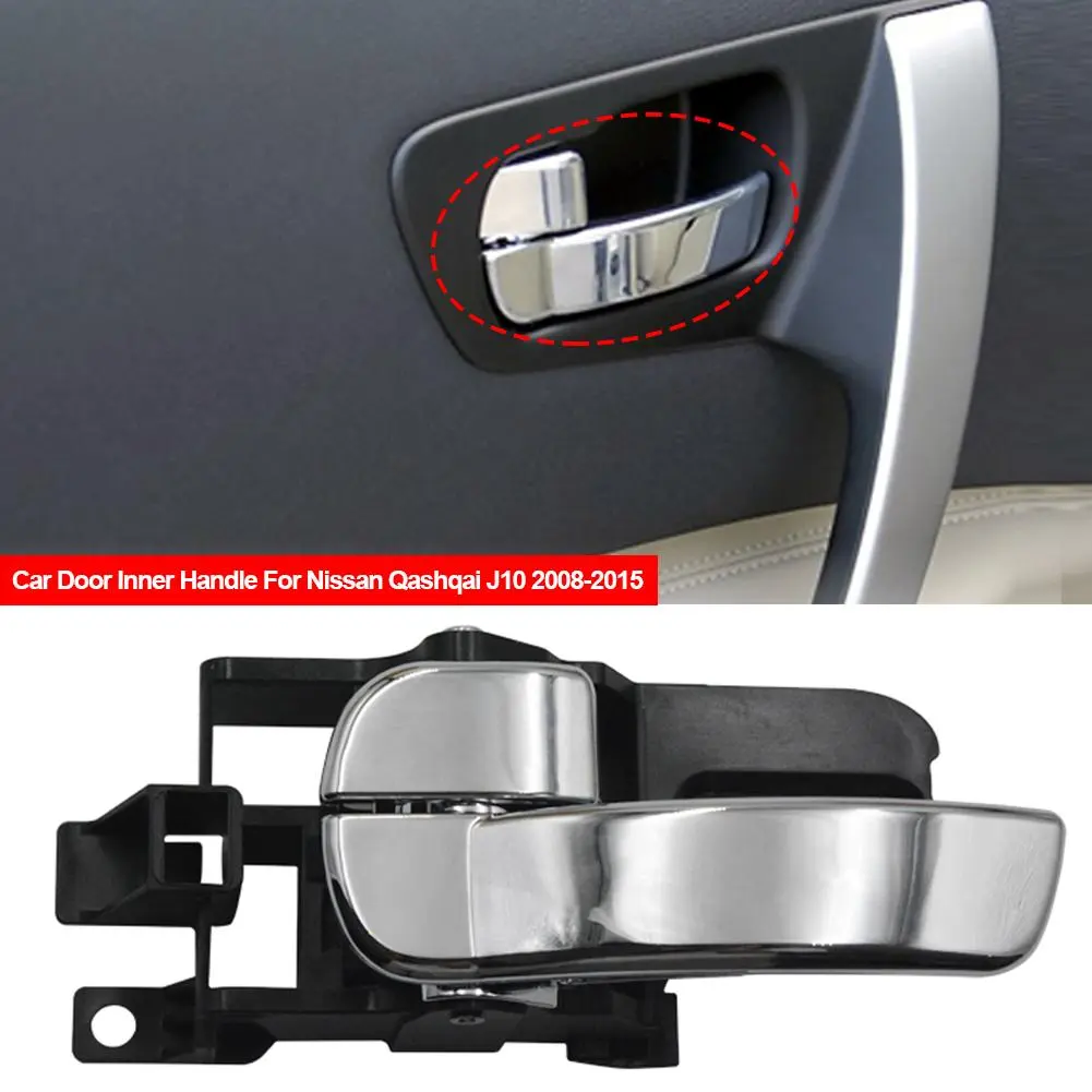 1Pc Car Interior Inside Door Handle Driver Passenger Chrome Front Rear Left Right For Nissan Qashqai J10 2008-2015 80670JD00E 80671JD00E #442134