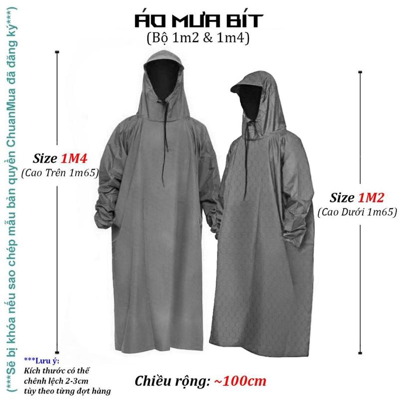 Áo Mưa Bít Hông Nam Nữ KOJMAC Mang Được Balo ( Áo Mưa 1 Người Lớn Vải Tổ Ong Cao Cấp Hàng Xưởng VN Có Sẵn SLL Giá Sỉ )