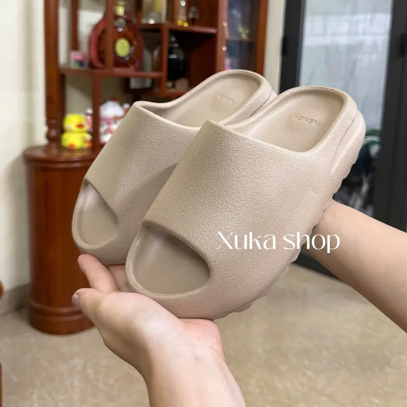 Dép bánh mì vân Nhám Nữ đế răng cưa cao 4 cm, chống trơn trượt DéP Slipper Quai Ngang 0
