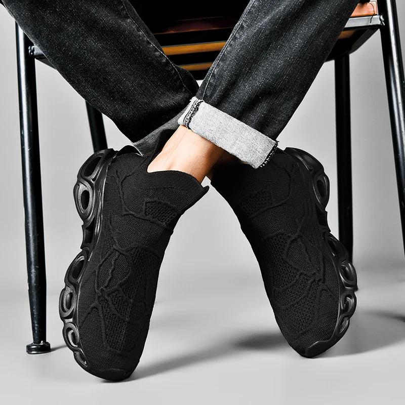 Custom Blade Sole Super SoftCasual Sock Sneakers Blank Mesh Hoogte Toenemende Sport Wandelen Hardloopschoenen voor Heren Trainers Schoenen Sportschoenen Hardloper_voghion.com