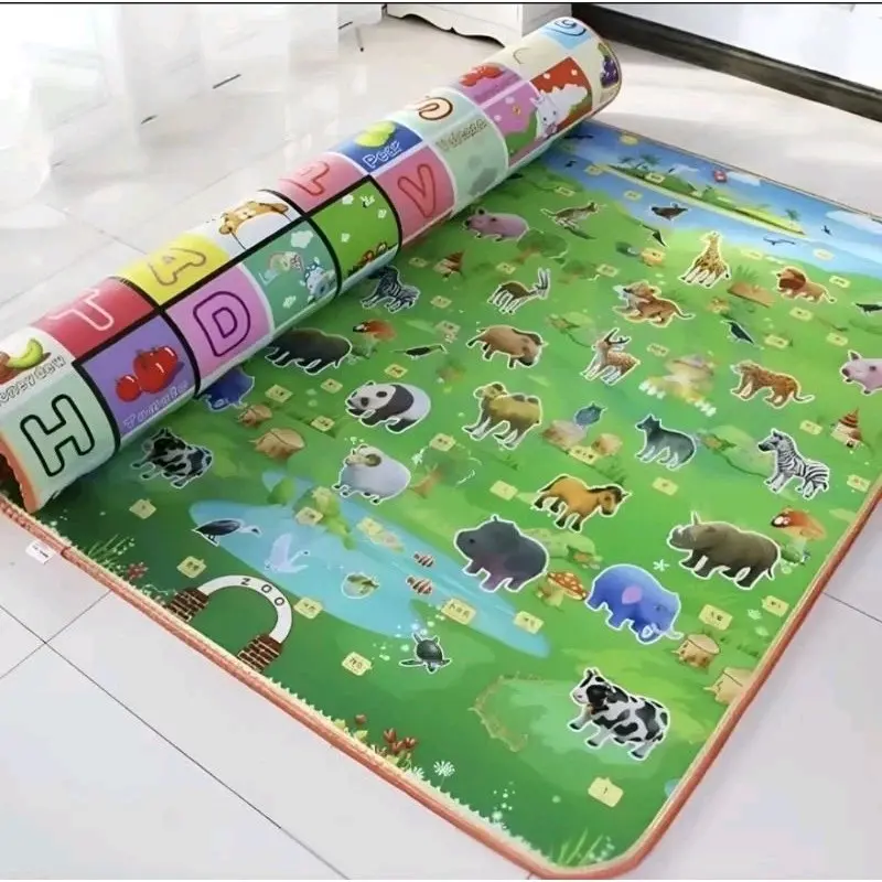 Karpet foam karakter bolak balik ukuran 120x180 termurah motif random 2