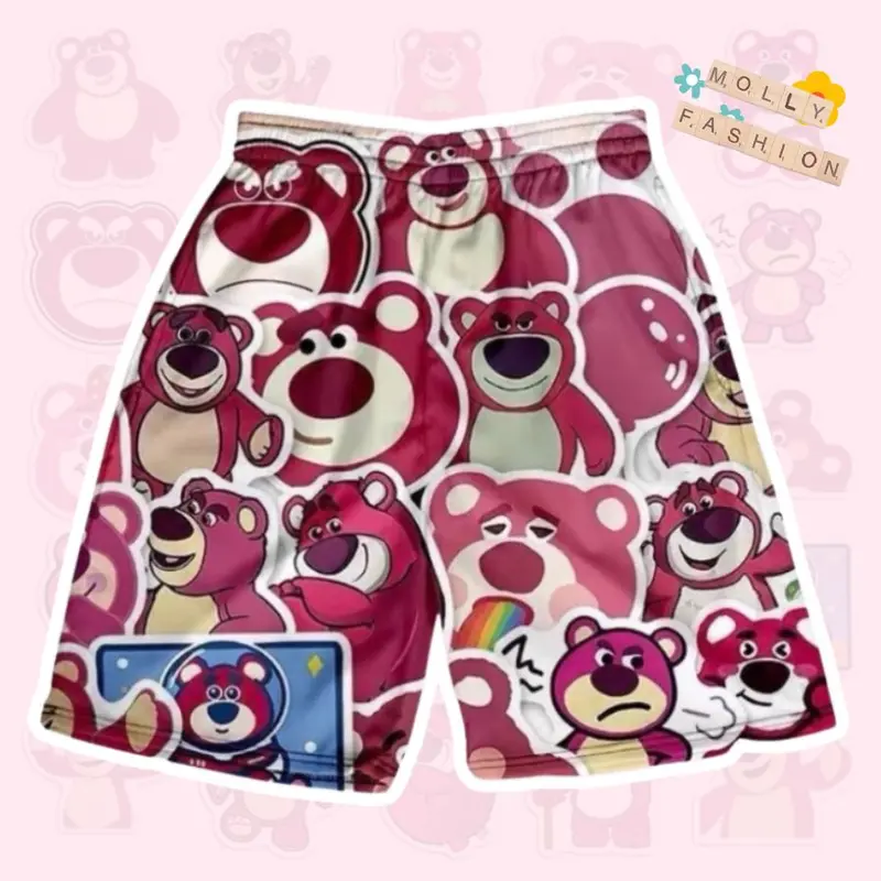 Quần Short hoạt hình ASTRONAUT BEAR Unisex dành cho nam nữ mặc nhà 38-80kg Molly Fashion 1