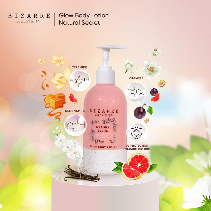 Product Introduction of BIZARRE Glow Body Lotion Lotion Kulit Tubuh 300 ML 3