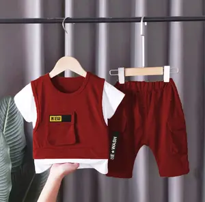 set baju dan celana pendek anak laki laki 1-5tahun