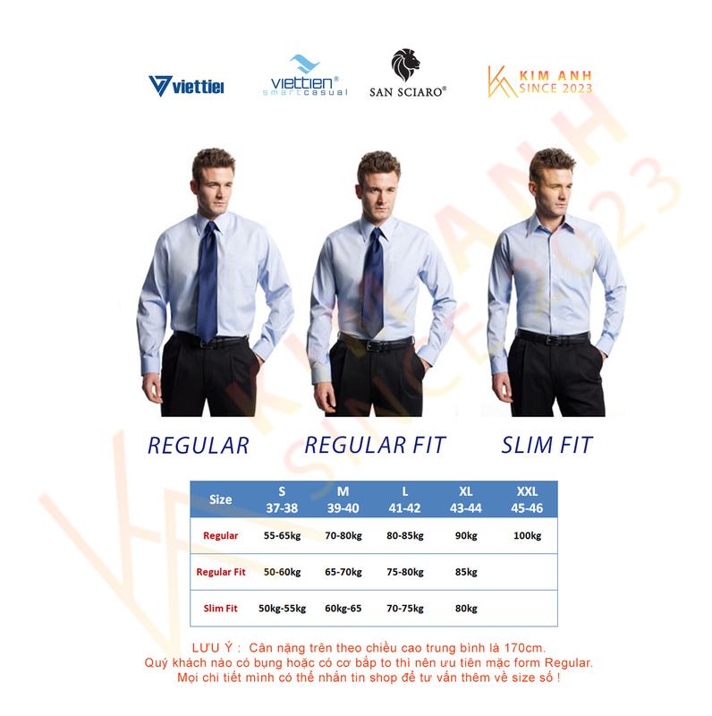 Áo sơ mi tay ngắn lai bầu form Regular 0788 Việt Tiến Menswear Nam 1