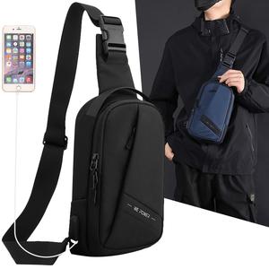 Men's Casual Business Chest Bag Oxford Cloth Shoulder Messenger Bag Backpack Large Capacity Sports Bag