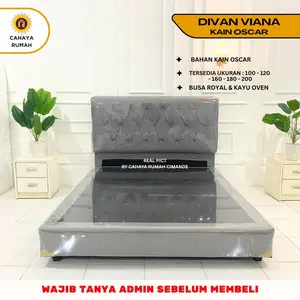 Cahaya Rumah Cimande - Dipan Sandaran Viana / Rak Kasur Tempat Tidur / Ranjang Kasur / Divan Minimalis