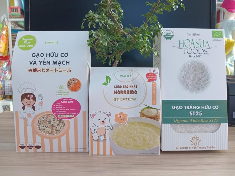 Cháo, gạo hữu cơ Hokkaido, ST25 NẤU CHÁO ĂN DẶM CHO BÉ 1