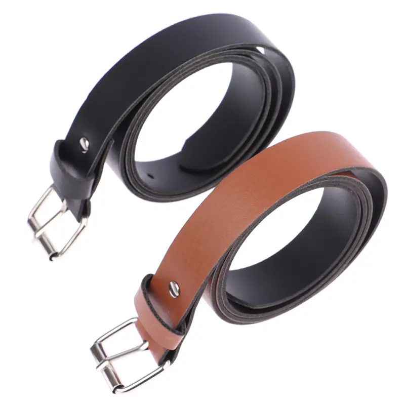 1Pc 100CM Leather Belt Fashion Waist Belts Metal Buckle Waistband Pants Decorative Belt Clothing Accesories