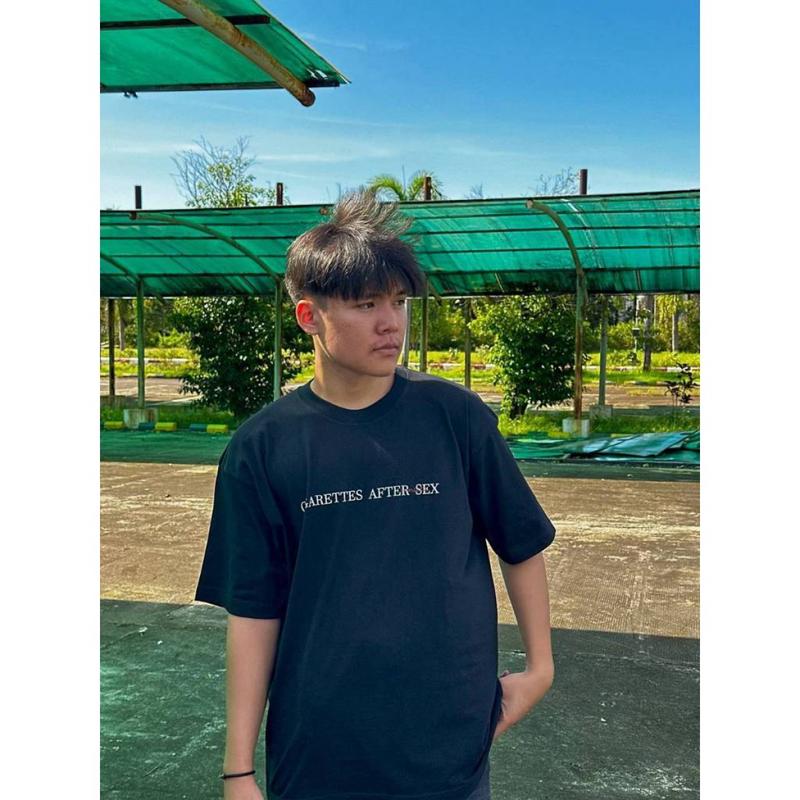 Áo sơ mi CAS C1GARETTES AFTER SE * - SUNSETZ -APOCALYPSE, làm bằng bông, màu đen áo  goldie vetements 4