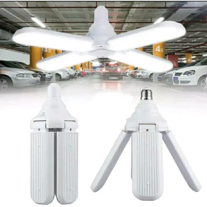 MKC Lampu bohlam led model kipas 80 watt dengan 4 baling sisi lampu 5