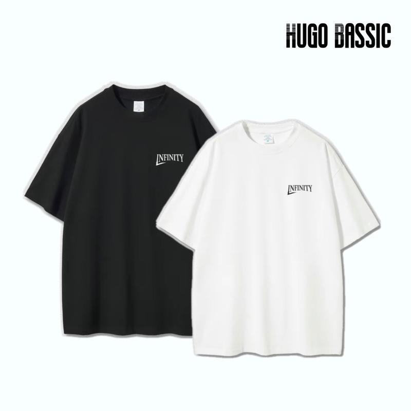 Áo Thun INFINITY Unisex Cotton - Black - White