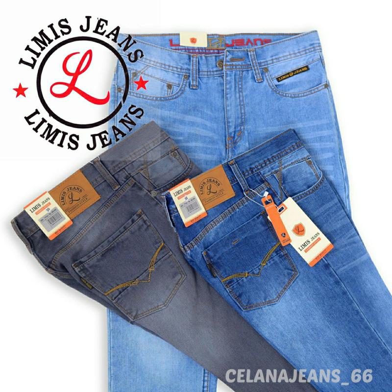 Celana Jeans Panjang Pria Standar Reguler Limis 0riginal Denim Best Quality 28 sampai 38 Basic Nyaman 3