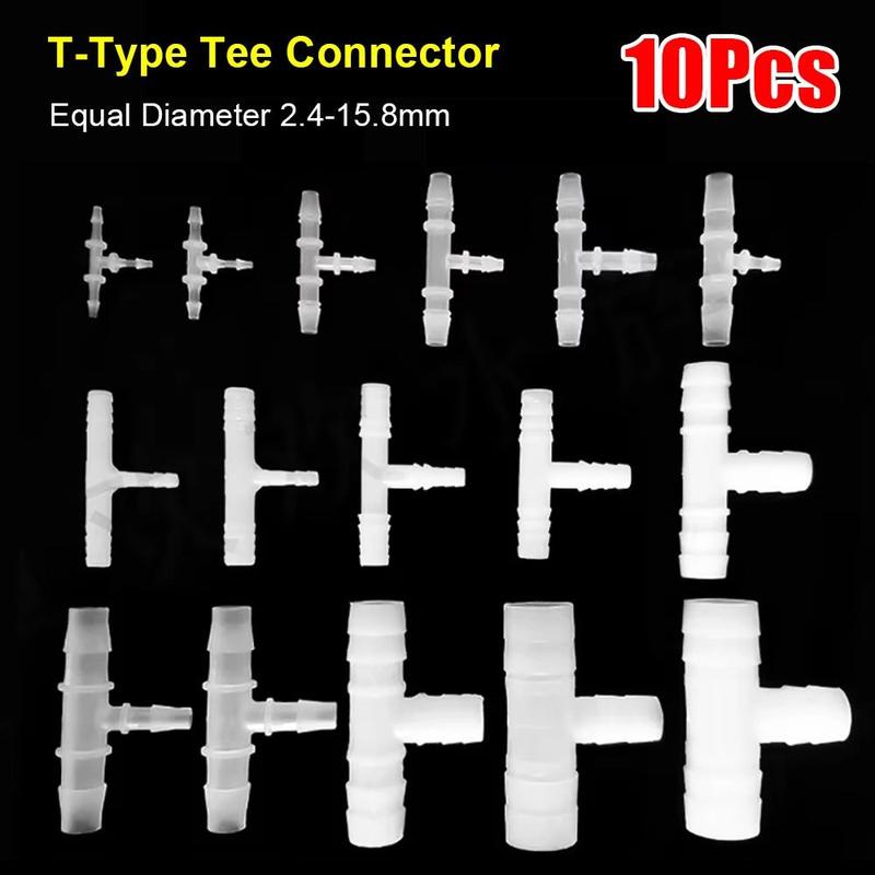 10 cái Bền bỉ 1.6-15.8mm Đầu nối T-Type Tee Nhựa Đường kính bằng nhau Đầu nối 3…