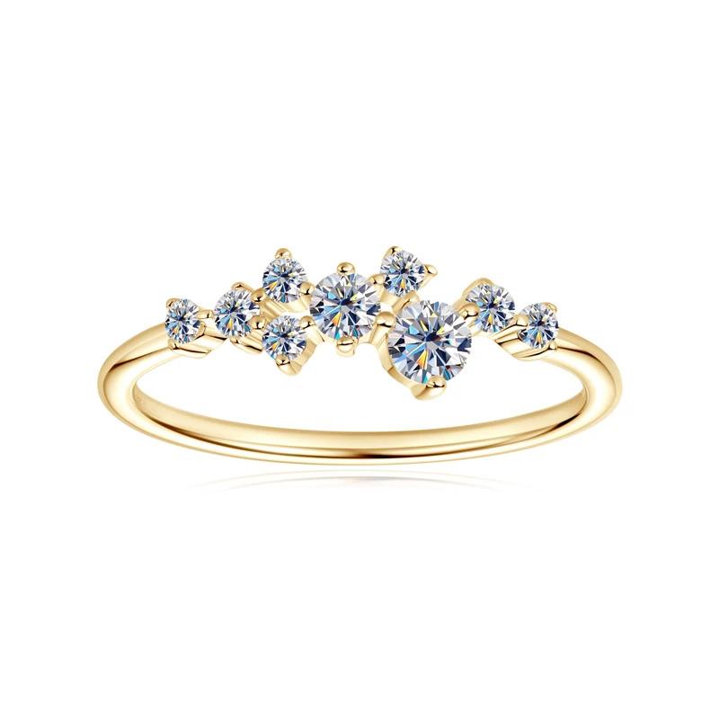 Product Introduction of 3mm&2.5mm&1.8mm&1.6mm Round Moissanite Diamond Rings for Women 2024 Silver 925 Original Certified Charm Accesories Fine Jewelry 9