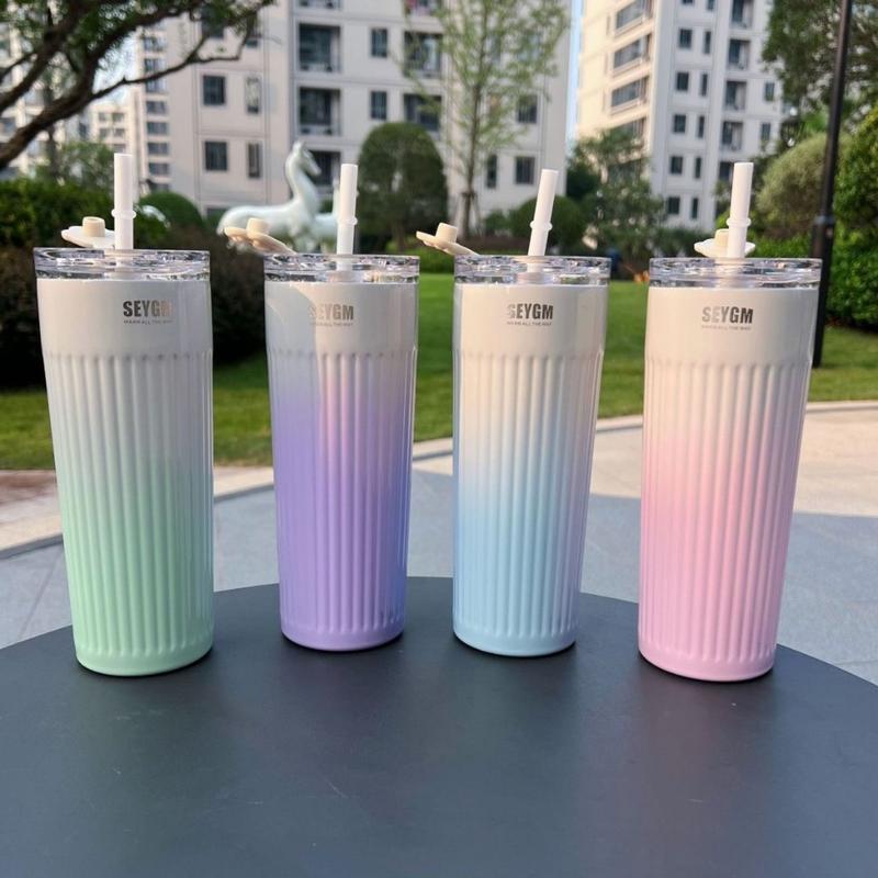 Bình Giữ Nhiệt Tyeso Seygm inox 304 có kèm ống hút cao cấp 500ml