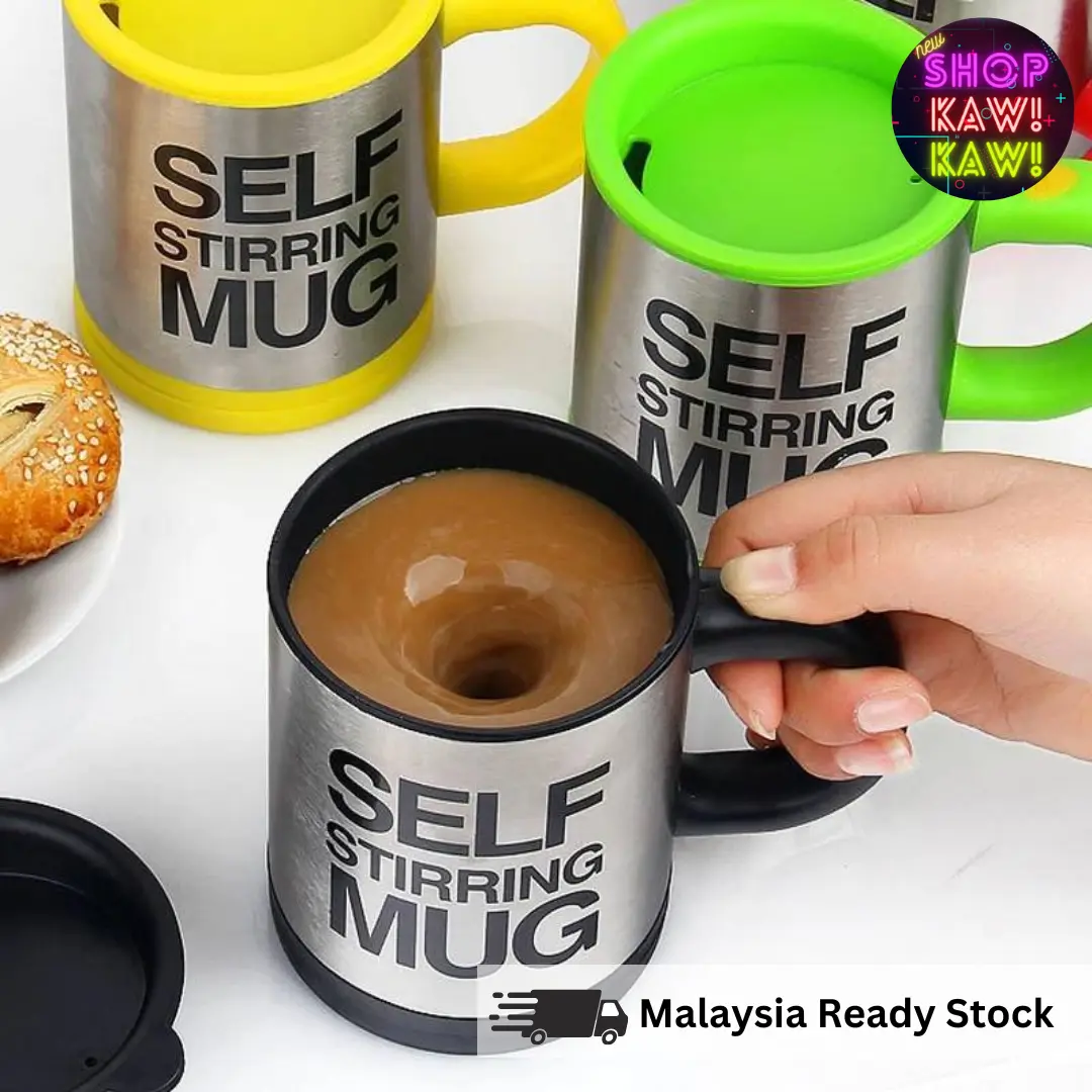 ShopKawKaw | Stainless Steel Auto Self Stirring Coffee Mug Mixer Mug Drinking Kitchenware