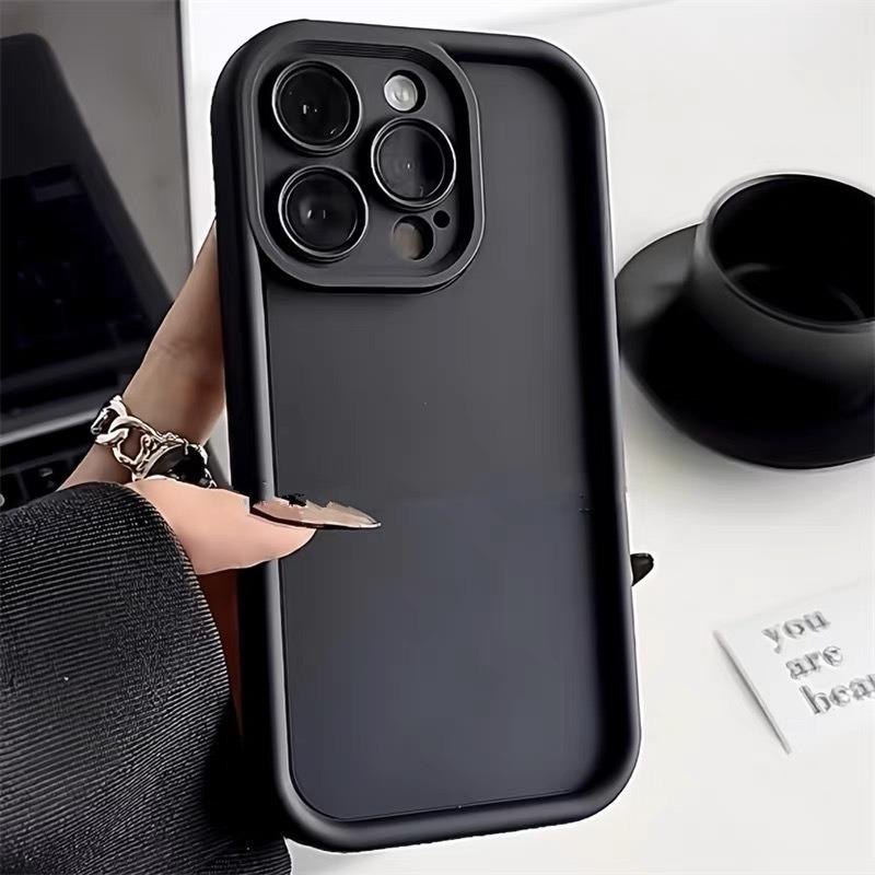 Product Introduction of For iPhone16Pro Max Dopamine Simple Solid color frosted phone case iphone15 Soft Case 14pro All inclusive 3