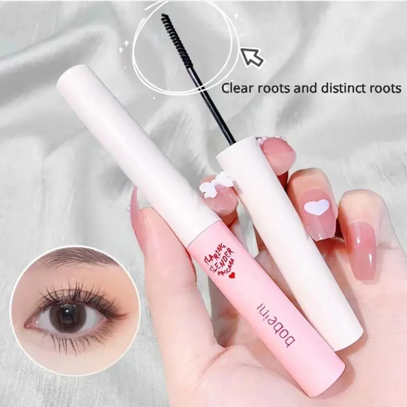 Mascara Màu Đen, Nối Mi 3D, Siêu Mịn, Đầu Cọ Nhỏ Làm Dài, Lâu Trôi, Kiểu Mắt To, Màu Đen 1