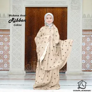 MUKENA ANAK BAHAN KATUN MIKRO TRAVEL 2IN1 MEWAH CANTIK BY GUDANG MUKENAKU