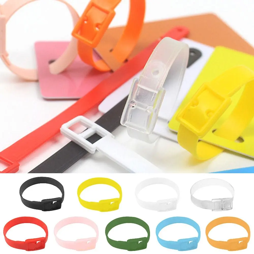 Fahion Colorful Luggage Tag Hanging Rope Multifunction Reusable Luggage Information Tag Loop Rope Single Hole Luggage Case Sling Home