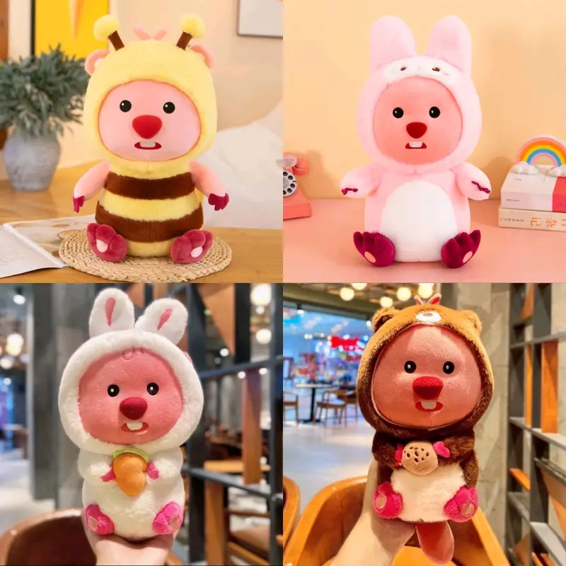 Loppy Ong Vàng, Thỏ Hồng,Thỏ Trắng, Hải Ly Coplay  Ngộ Nghĩnh Đáng Yêu Thú Bông Thú Nhồi Bông 0
