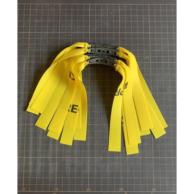  DÂY NÁ CAO SU Thun bộ precise 0.75 vàng chanh cột sẵn 15cm 