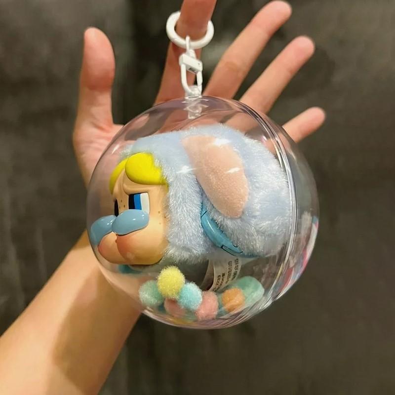 The Powerpuff Girls Vinyl Storage Ball Poke Ball Acrylic Ball 10cm Keychain Pendant Transparent Diaper Bag Doll Clothes 3