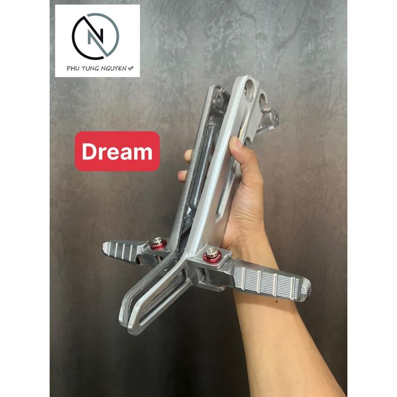 Combo Pát Gác Chân Dream TẶNG Gác Chân Nhôm TAKE KÈM CHỐT XỎ INOX, LONG ĐỀN Gắn Cho Xe Dream Phụ Kiện Phụ Tùng