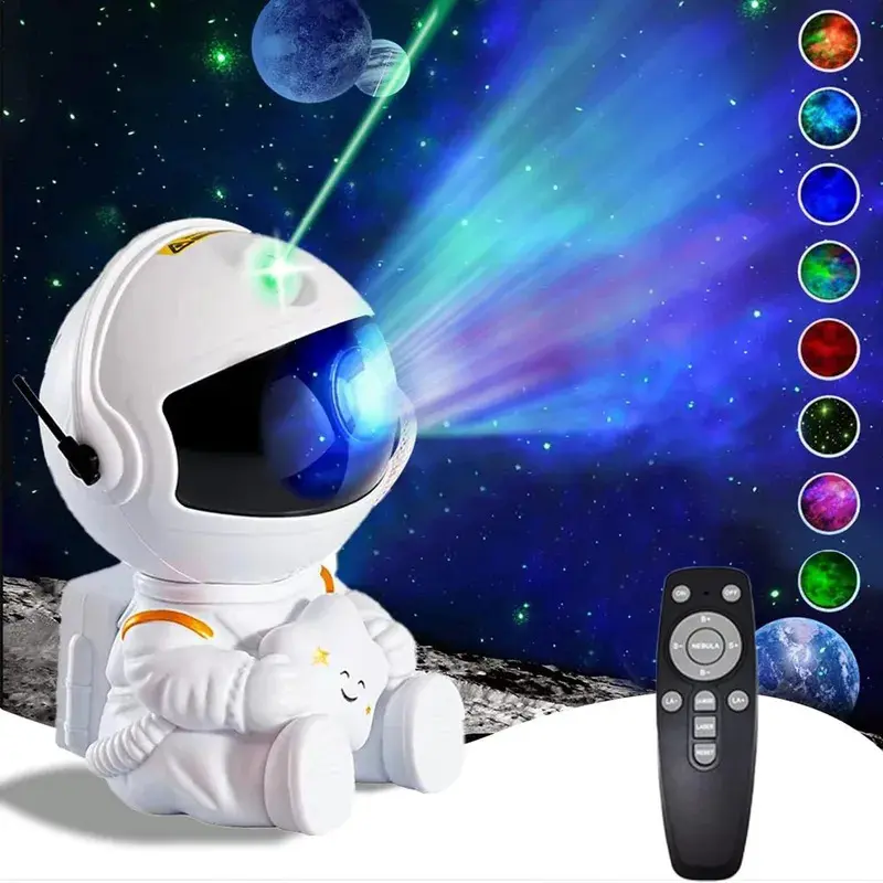 XINGX Projector Galaxy Night Light Astronaut Space Projector Starry Sky Nebula Ceiling LED Light for Bedroom Furnishing Decoration Toy Gift