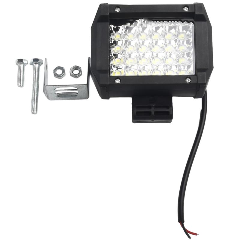 Thanh đèn LED làm việc, 4 inch, 72W, Đèn combo thể thao, Thích hợp cho lái xe Offroad và xe tải, Màu trắng 8
