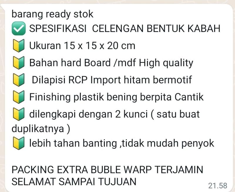 Product Introduction of Celengan Kabah Jumbo Pakai Kunci Besar Kayu 0