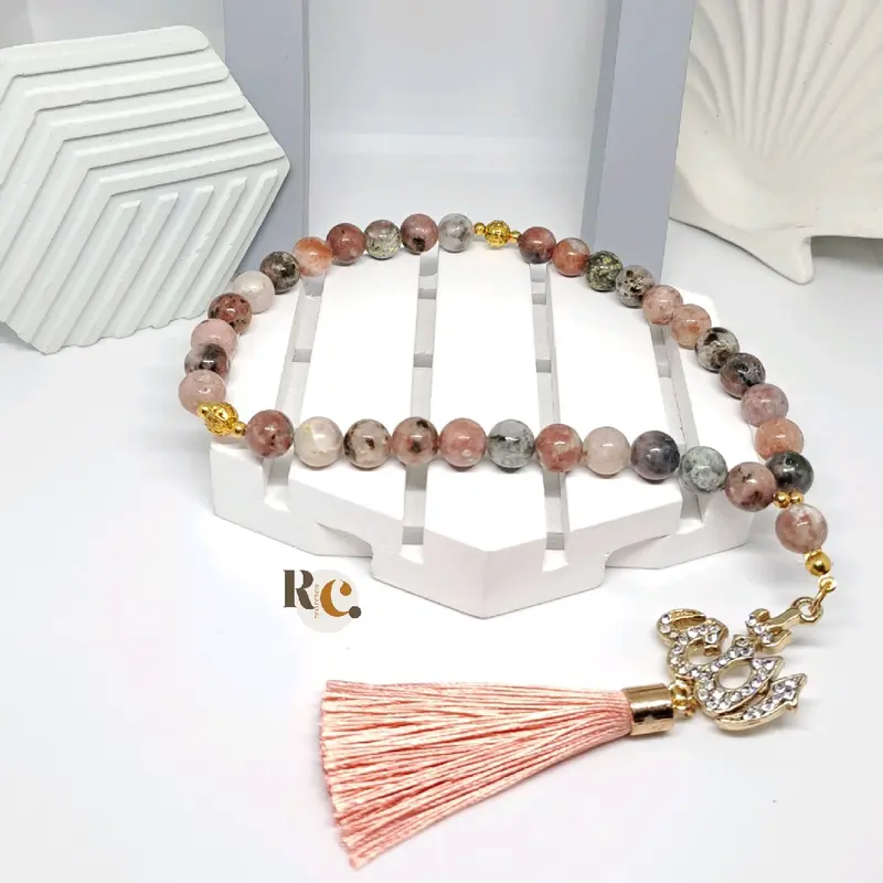 TASBIH BATU RED PALEM 8MM 33BUTIR+LAFADZ ALLAH 0