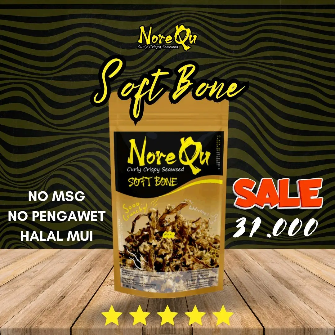 NoreQu Crispy Seaweed Softbone Nori  Rumput  Laut