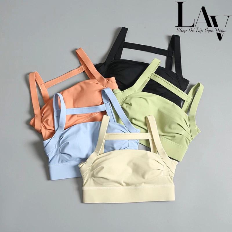 Áo Bra Tập Gym Yoga Lulu Hở Lưng Vuông Tôn Dáng, Chống sốc nâng đỡ vòng 1 - LAV Activewear