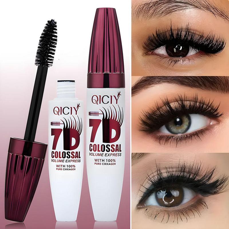 Long Lasting Mascara, 2 Counts Natural Curling Mascara, Eyelashes Lengthening Volumizing Defining, Professional Eye Makeup Products, Cosmetic 3