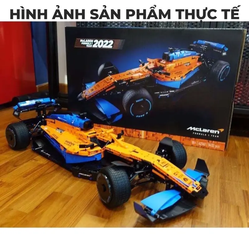 Đồ Chơi Lắp Ráp Technic xe đua F1 cam xanh bản tĩnh tỉ lệ 1:8 với 1432 mảnh ghép giúp tăng tư duy , tính kiên nhẫn - Brick Car Shop chuyên về các mô hình lắp ghép xe 1