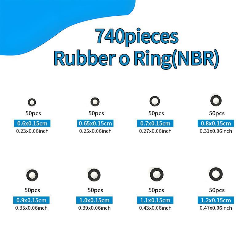 Product Introduction of Rubber O Ring Assortment Kit with Storage Case, Oil & Heat Resist Nitrile Rubber O Ring Set, 24 Sizes Sealing Gasket Washer for Automotive Repair, Hand Tool Accessories 6