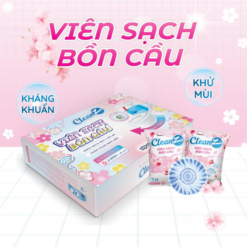 [ĐA KHO] Combo 12 viên sạch bồn cầu CLEANZ Làm Sạch