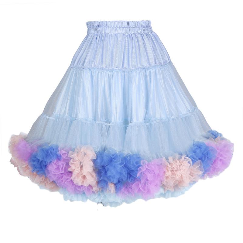 Product Introduction of Plus Size TUTU skirt lolita skirt support rainbow fart parent-child soft yarn lolita dress cotton candy mesh half skirt 17