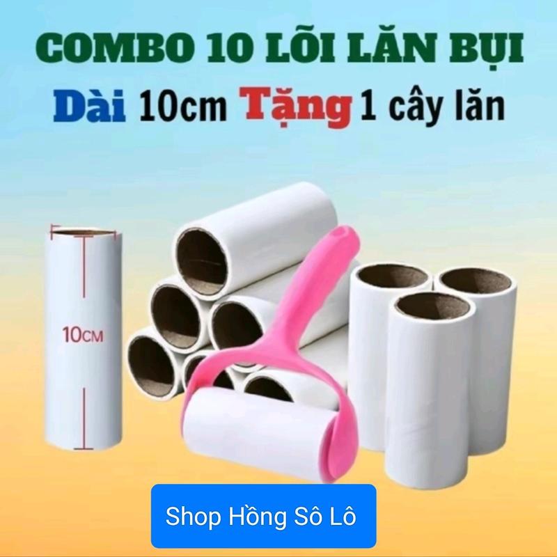 Combo Lõi Lăn Bụi Cây Lăn Bụi Quần Áo dài 16cm và 10cm, Thanh Lăn Bụi Ga Giường, Lăn Lông thú cưng, lăn bụi thảm, lăn tóc dính