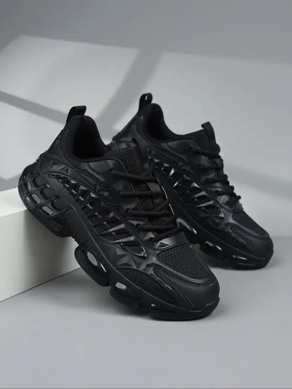 Men's Fashionable Lace Up Low Top Sneakers, Workout Sneakers, Casual Comfortable Breathable Sports Running Shoes, Male All-match Round Toe Shoes for Daily Wear, Running Athletic Shoes 4