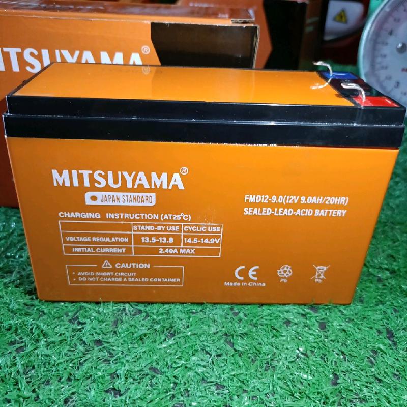 Ăc Qui Cao Cấp Mitsuyama  12V - 9AH Phun Đến 30 Bình Siêu Mạnh Sử Dụng Cho Bình Xịt 1 Bơm Trọng Lượng 2.3kg [Có Hộp Giấy + Sốp Đựng Ăc Qui Khi Giao Hàng] 7