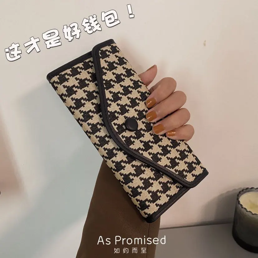Women's Long Wallet 2024 New Good-looking Large Capacity Lightweight Canvas Minimalism Multi-Card-Slot Coin Purse Card Holder for Women