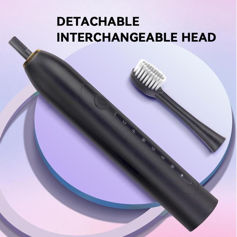 Product Introduction of Electric Toothbrush Set, 1 Box Electric Toothbrush & 3 Counts Replacement Brush Head, Oral Care Product for Men & Women 2