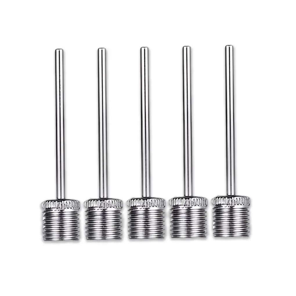 1Pieces Inflating Pump Needle Stainless Steel Goods Wear-resistant Air Valves Adaptor Pump Pins Football Inflation Accessory