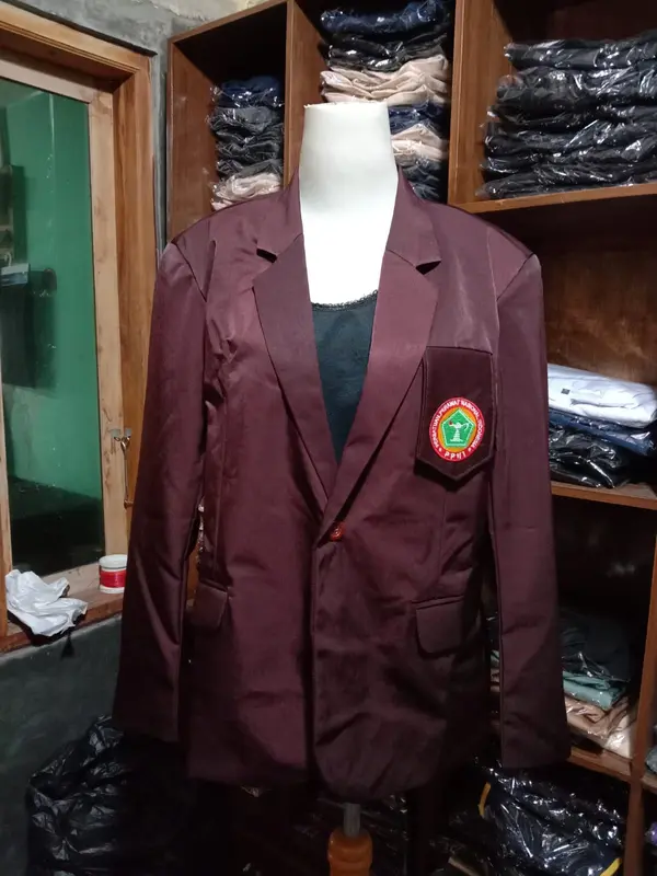 JAS PPNI WANITA/ JAS PERAWAT WARNA BARU/JAS PPNI BURGUNDI LOGO BORDIR Blazer Panjang 1