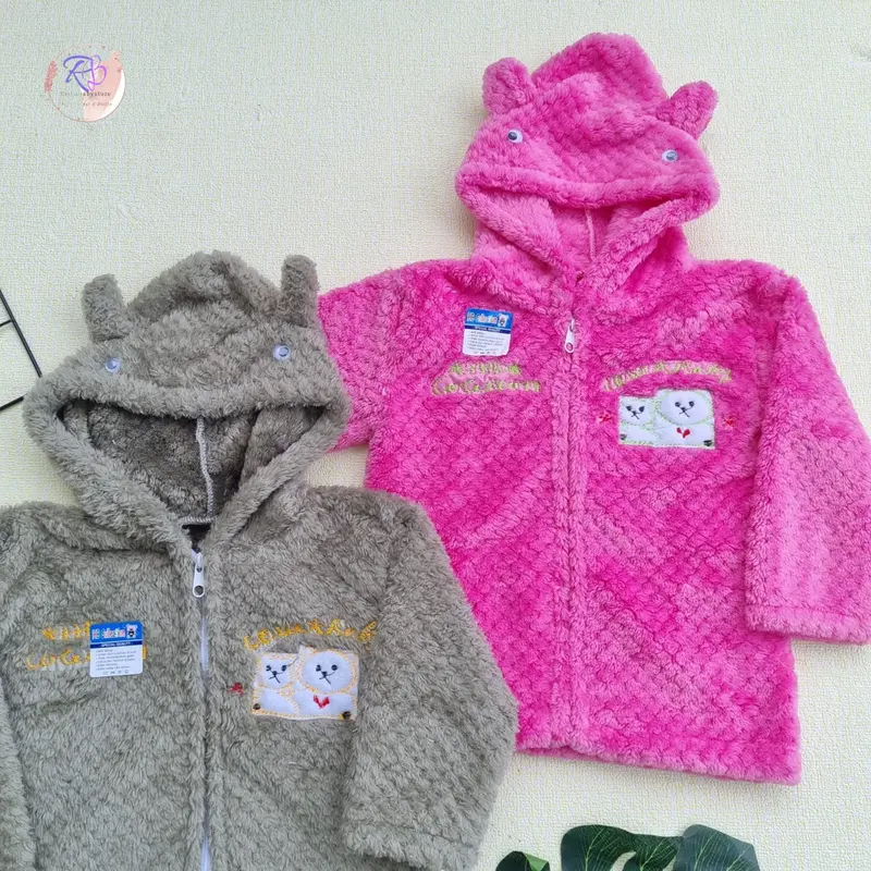 JAKET bayi HALUS lembut model resleting usia 3-18 bulan Jaket bayi laki perempuan 2